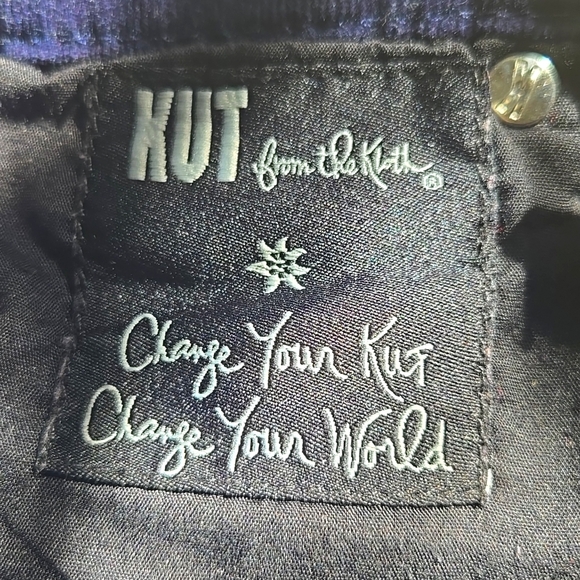 Kut from the Kloth Mia Navy Toothpick Skinny Corduroy Pants - Picture 5 of 8